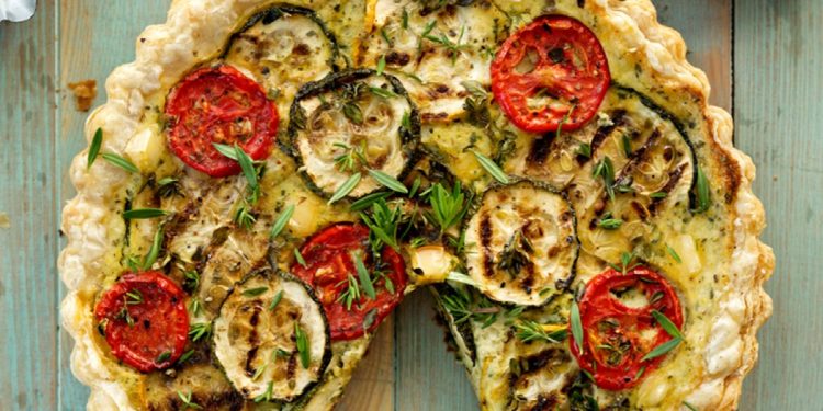 torta salata con melanzane
