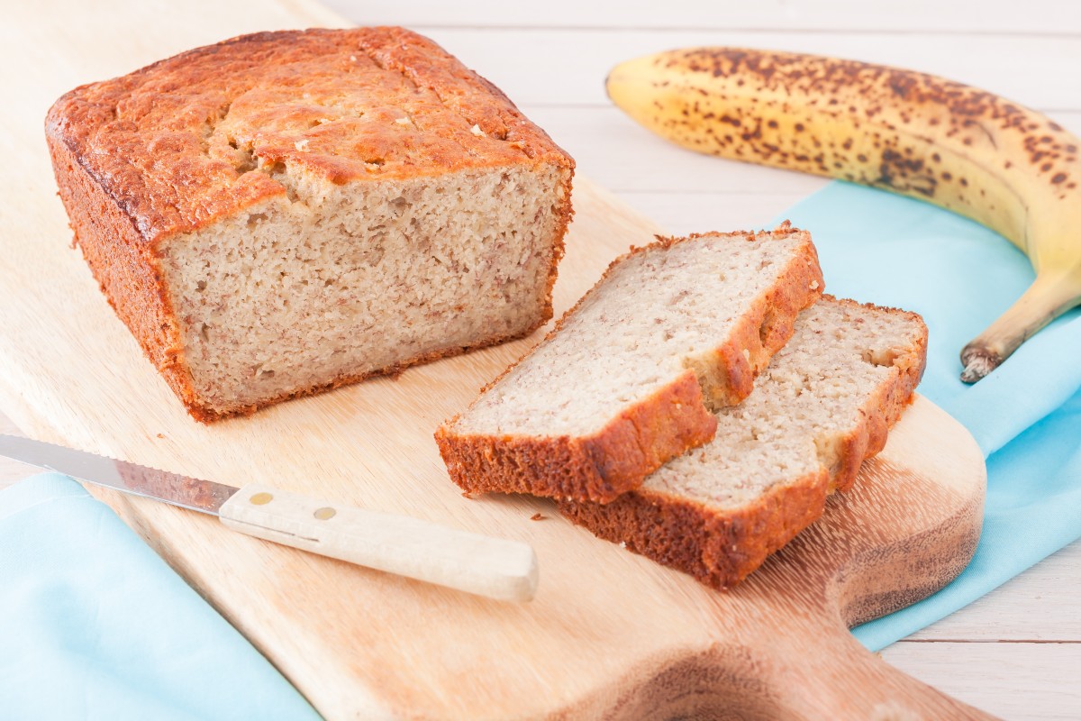 banana bread light senza glutine e senza lattosio