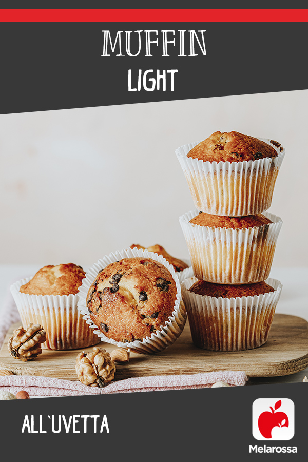 muffin light con uvetta