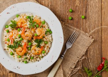 risotto con gamberi