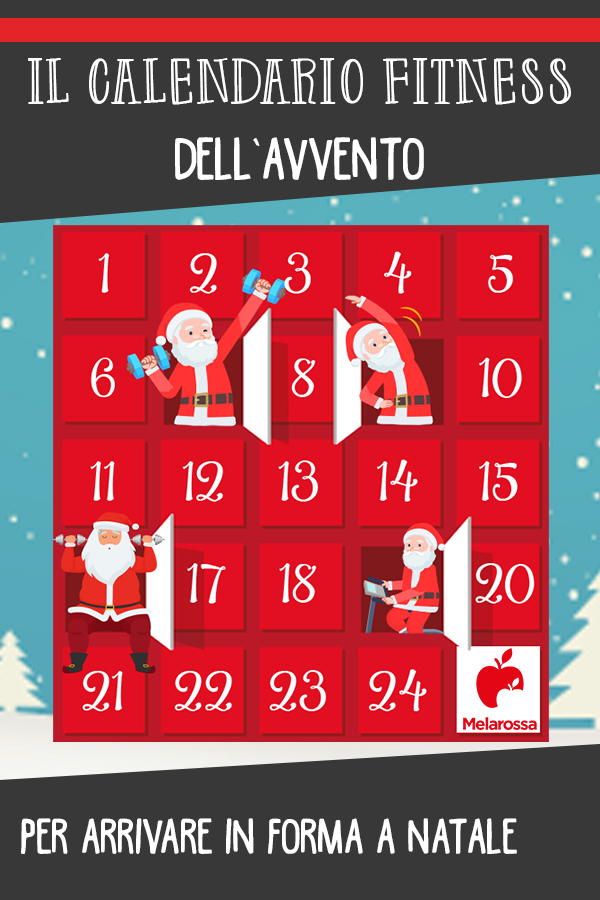 calendario dell'Avvento: un esercizio al giorno per arrivare in forma a Natale