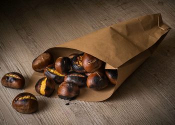 cartoccio con castagne al forno