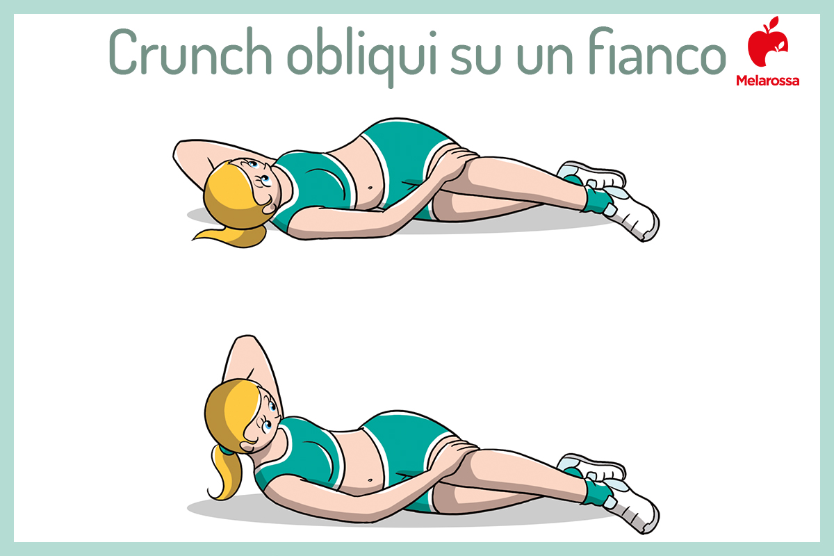 crunch su un fianco 