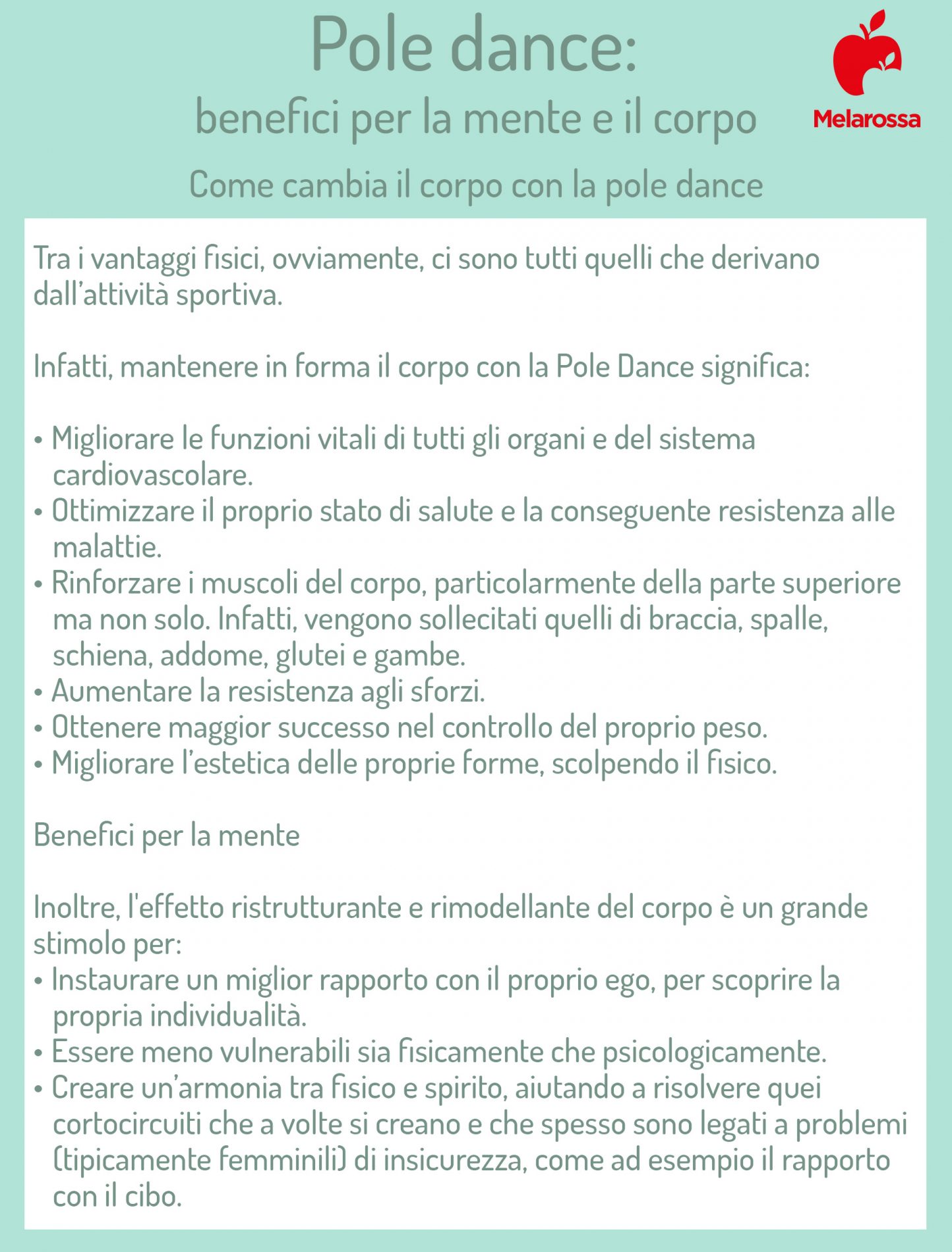 pole dance: benefici mentali e fisici