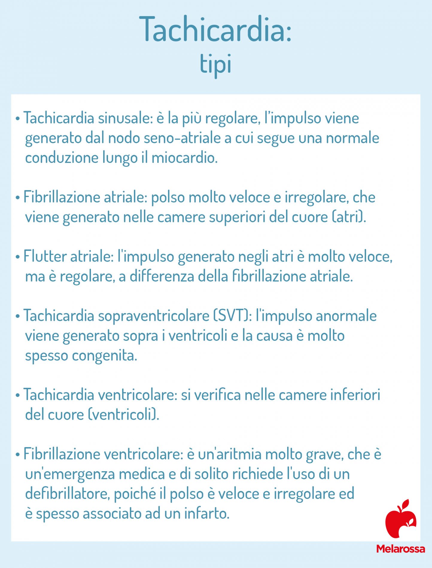 tachicardia: classificazione