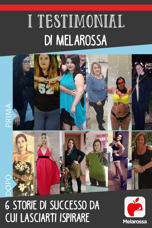 testimonial di Melarossa: chi ha perso peso con la dieta 