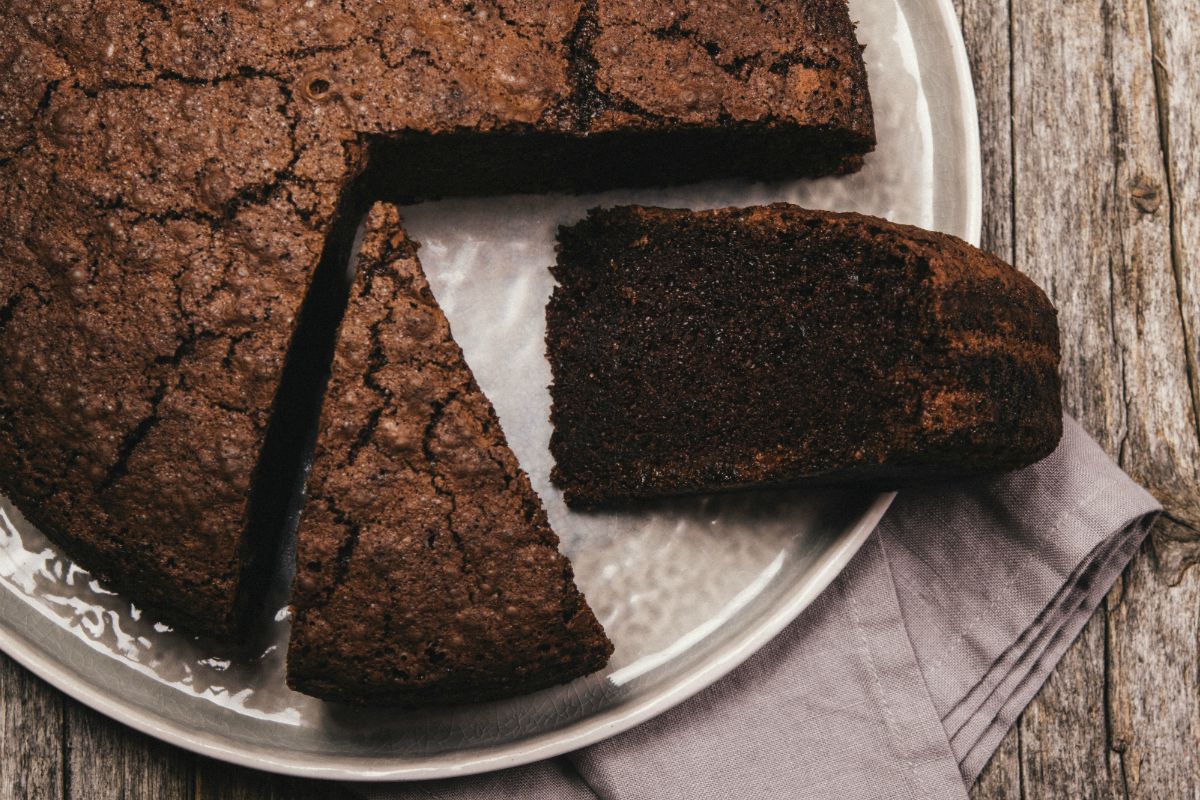 Torta al cioccolato fondente