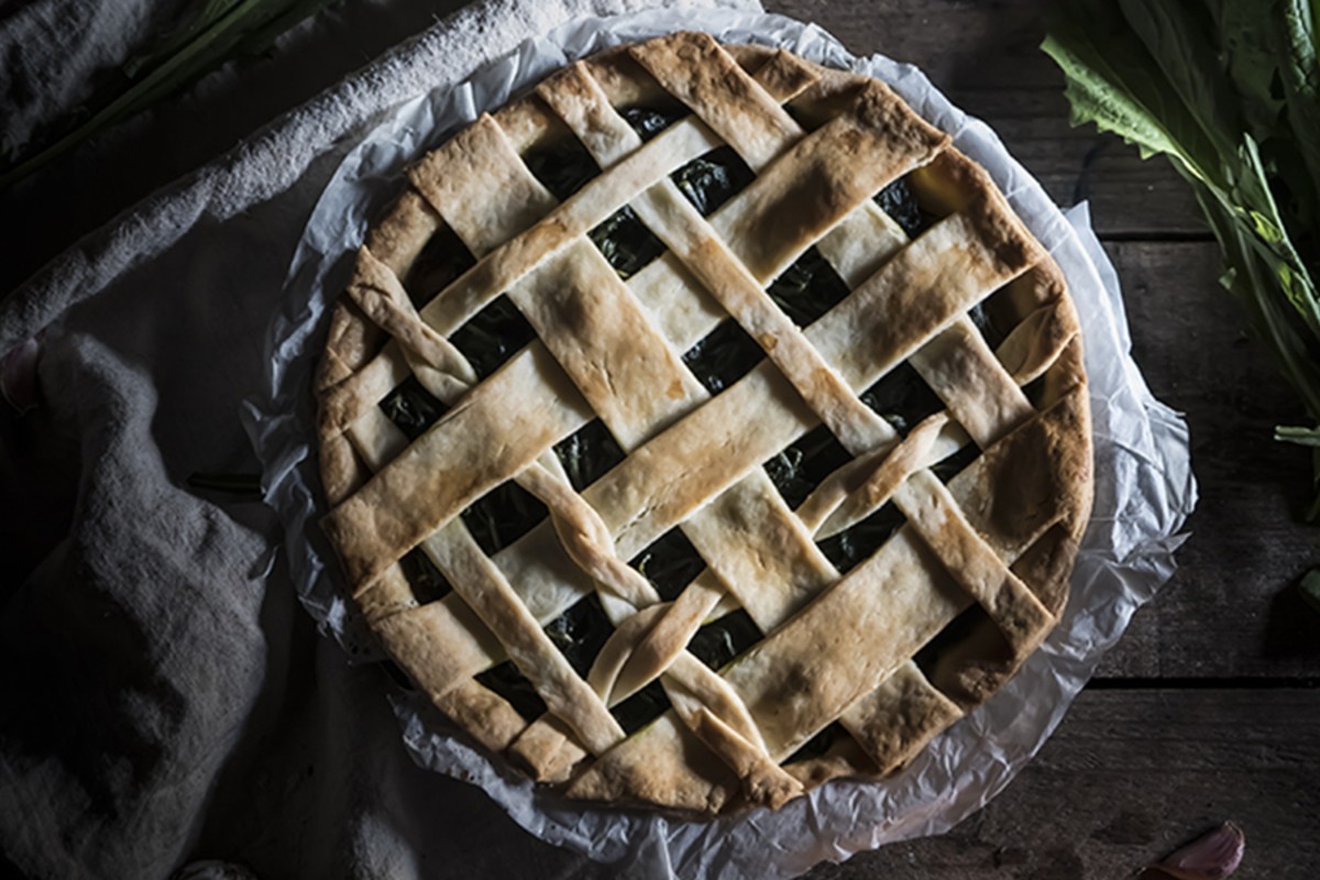 crostata zucca e cicoria