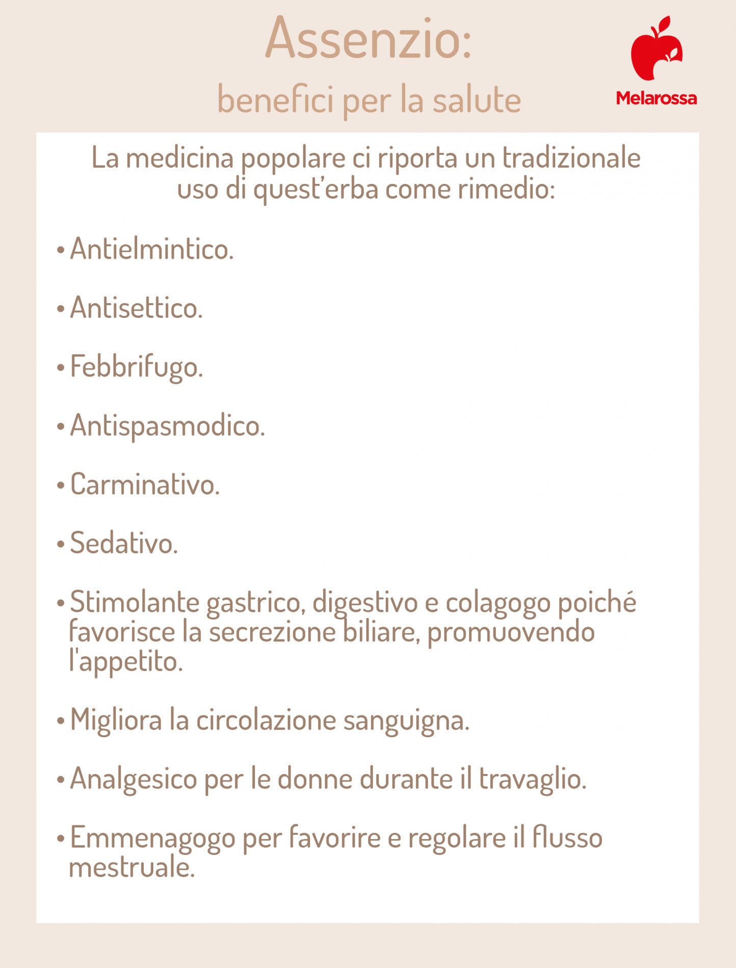 assenzio: benefici per la salute