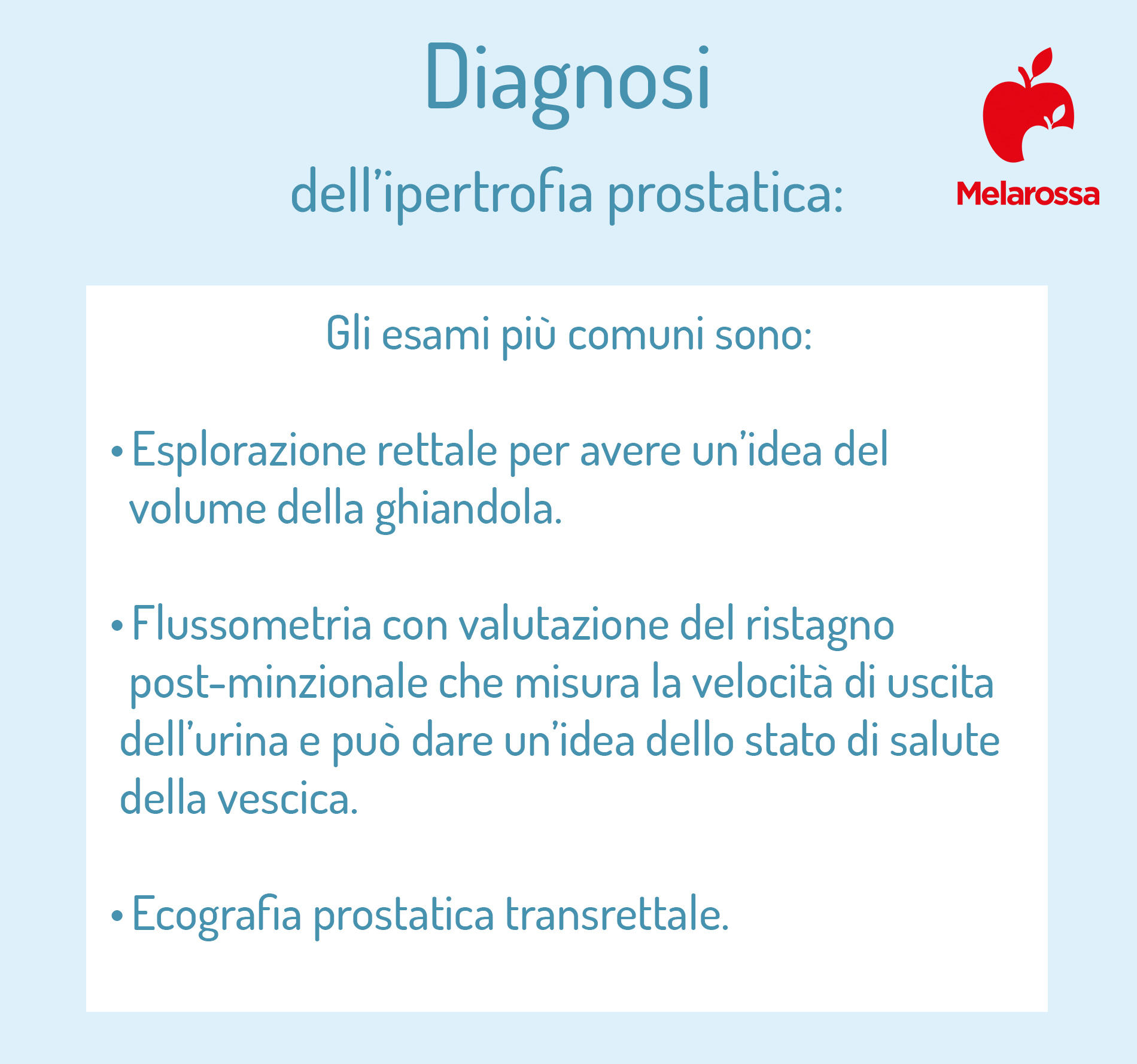 ipertrofia prostatica: diagnosi