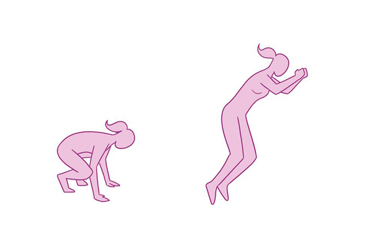pliometria: jump frog