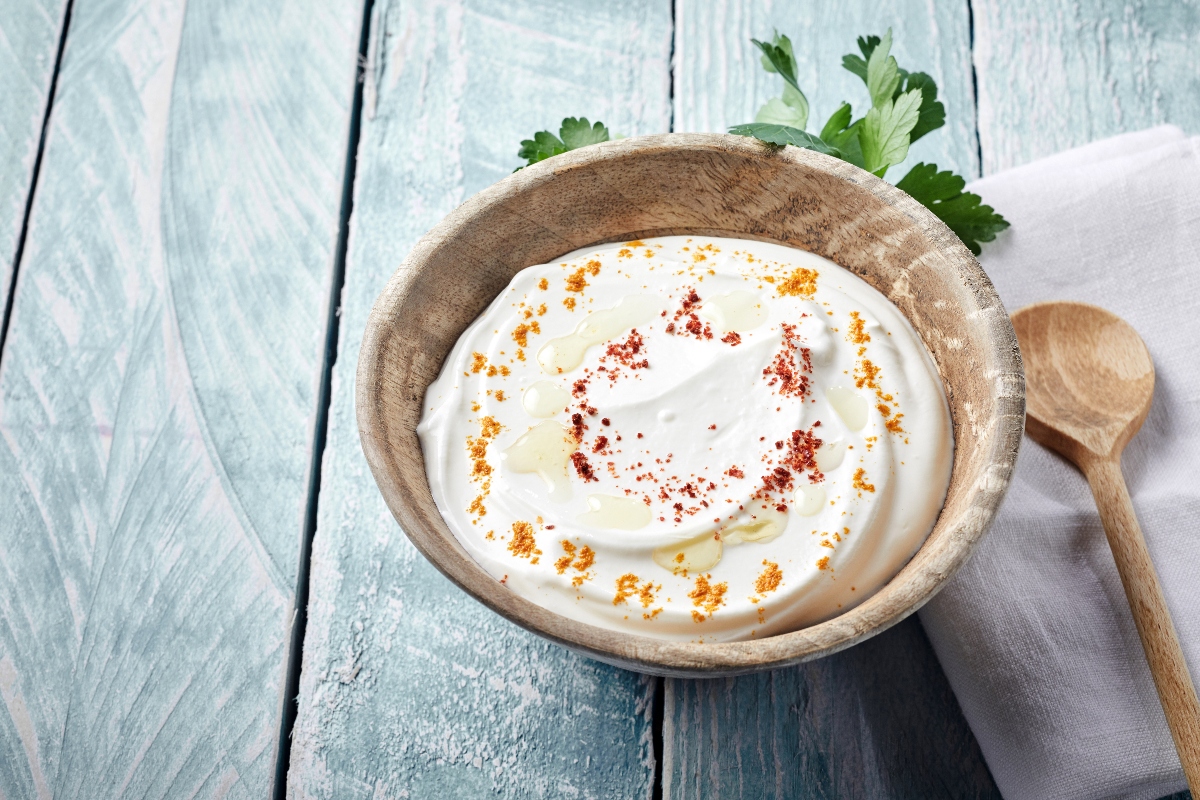 salsa raita con menta