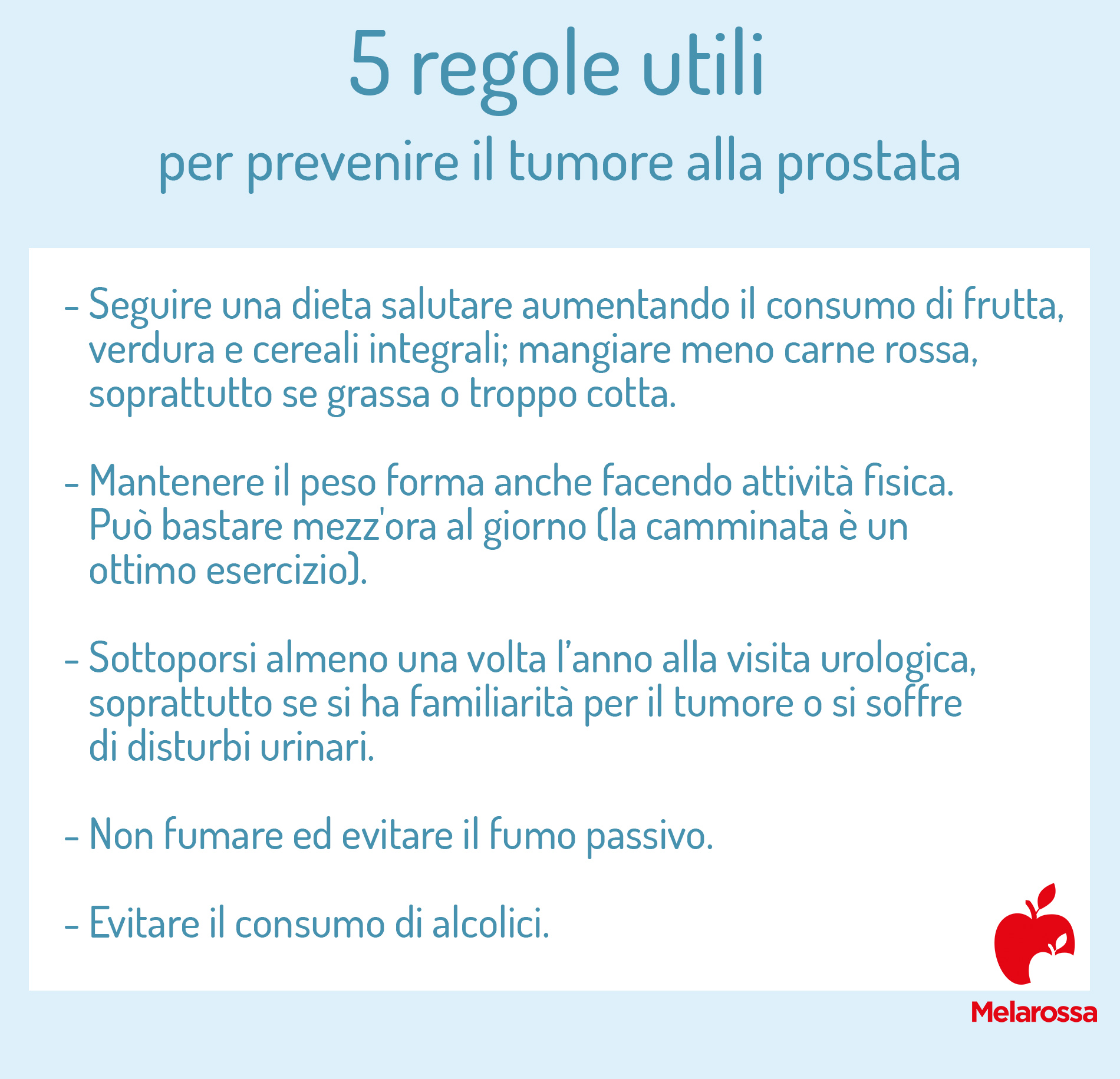 tumore alla prostata: prevenzione