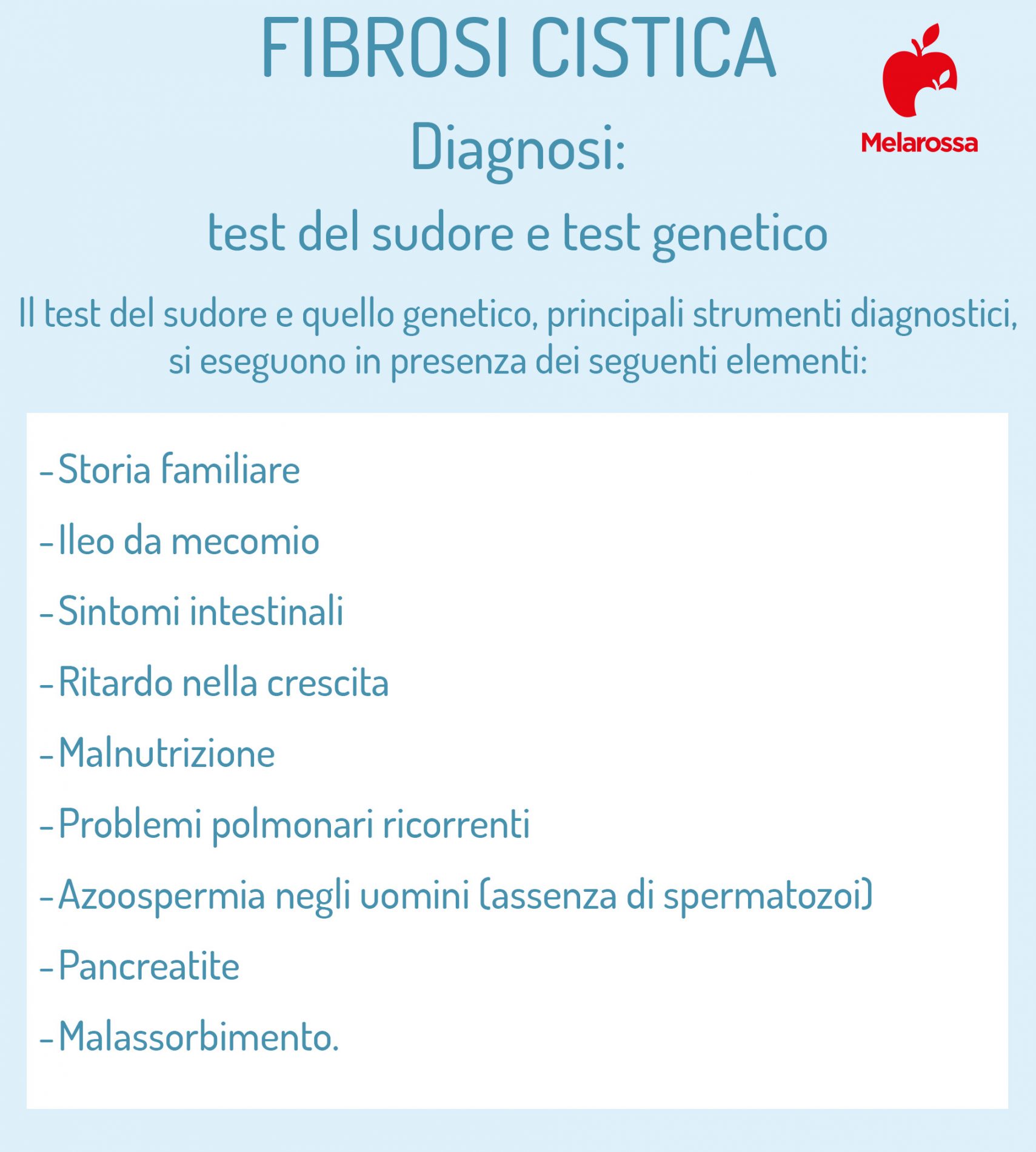 fibrosi cistica: test del sudore