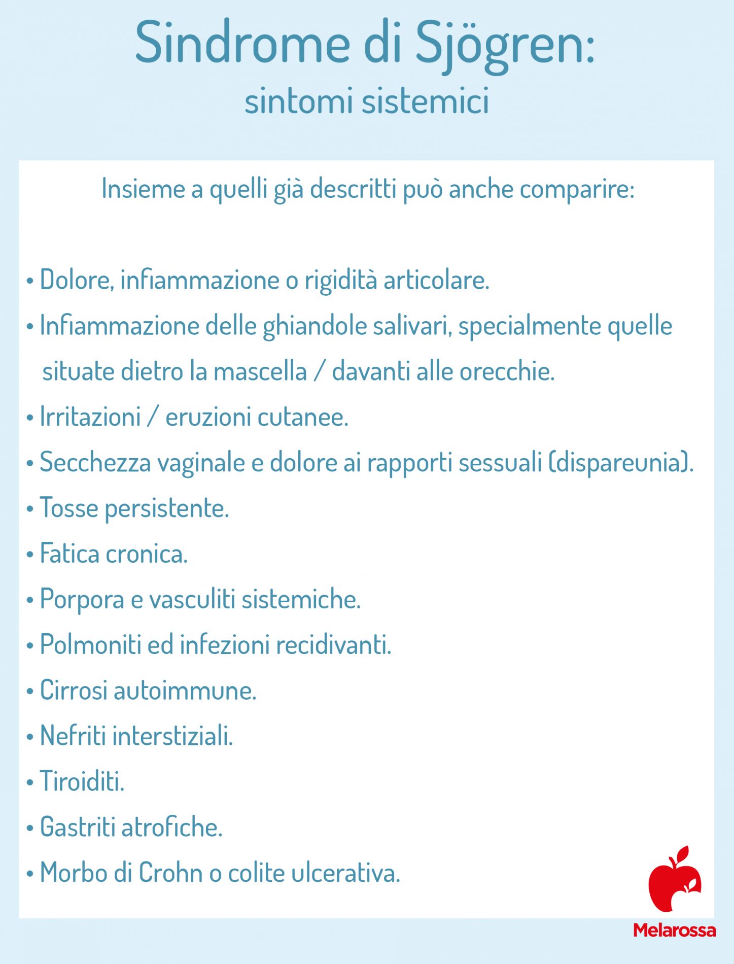 Sindrome di Sjogren: sintomi 
