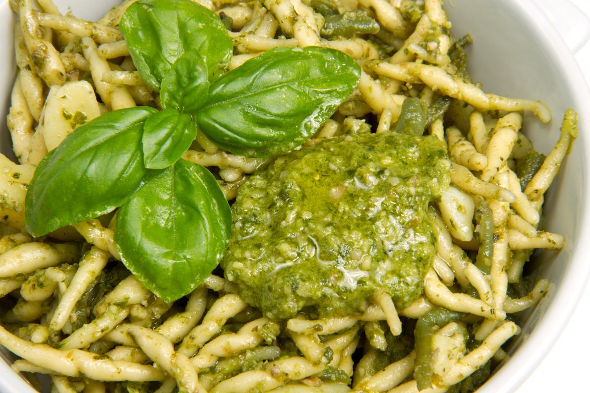 trofie al pesto alla genovese
