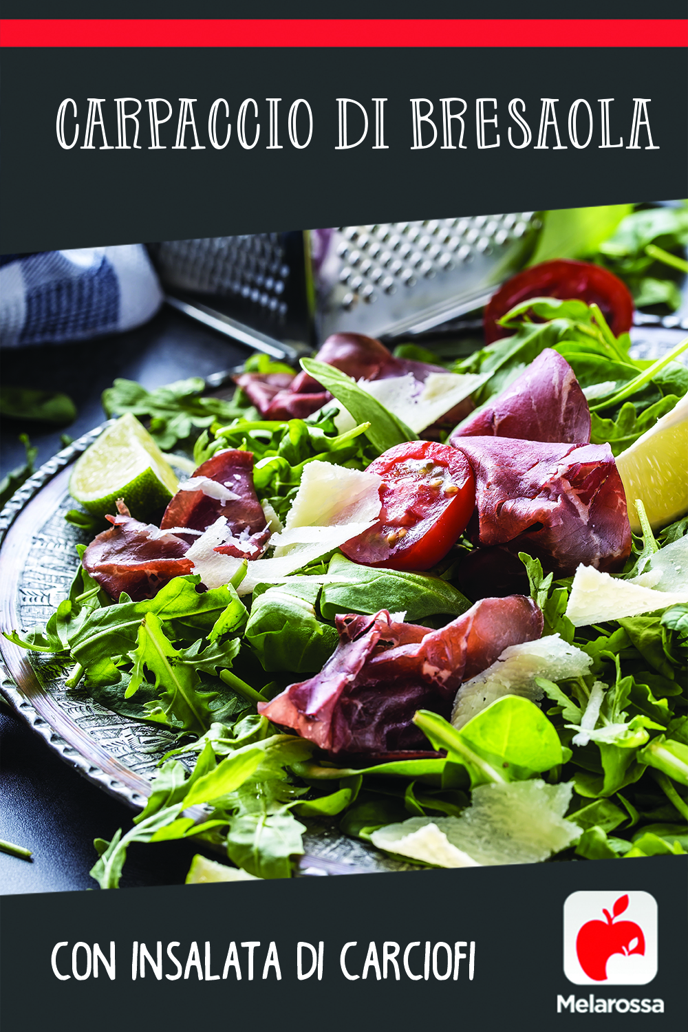 carpaccio di bresaola con insalata di carciofi