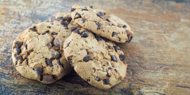 cookies con gocce di cioccolato