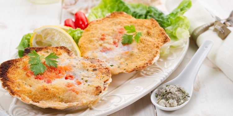 Capesante gratinate: un secondo leggero