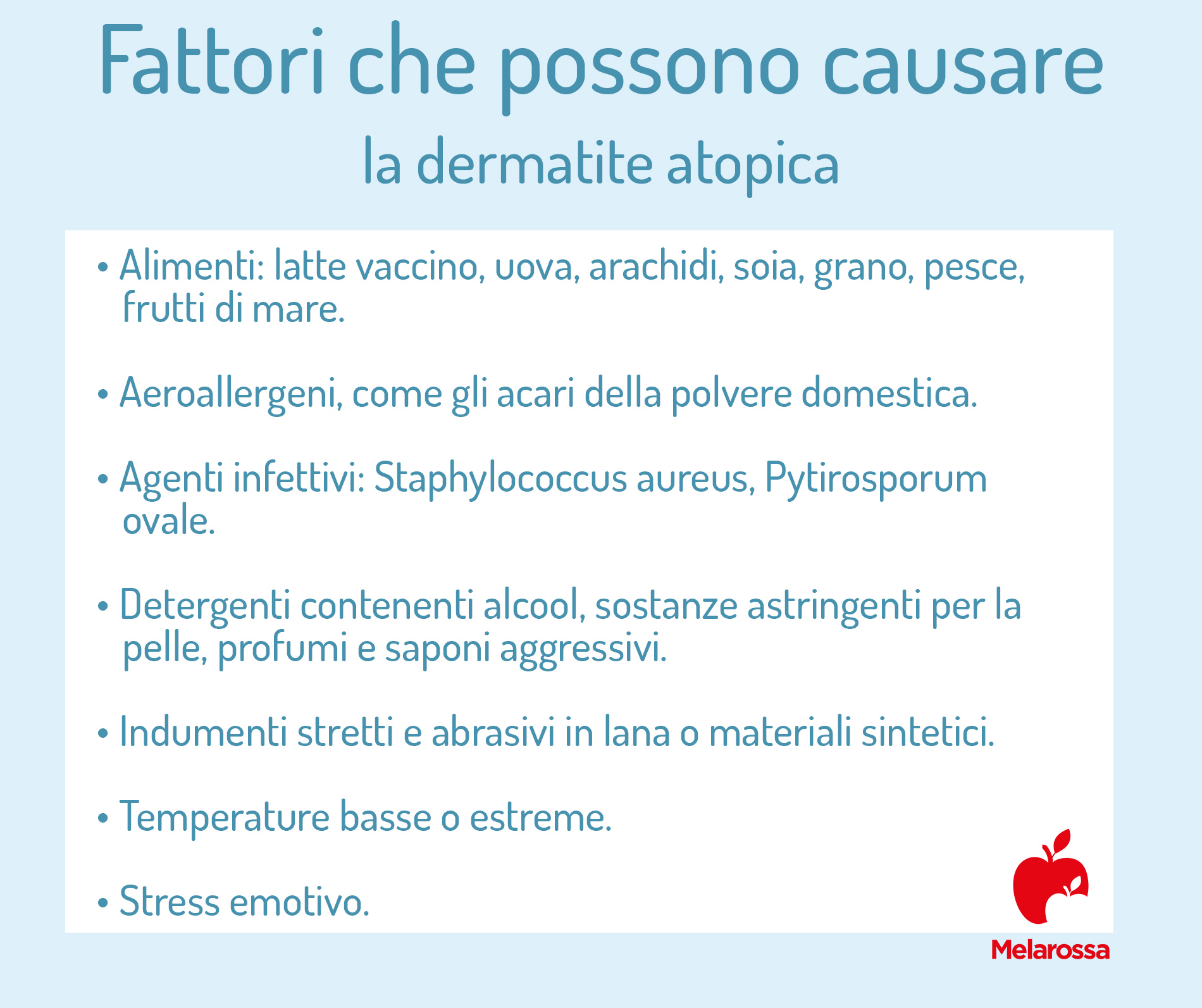 dermatite atopica: fattori di rischio