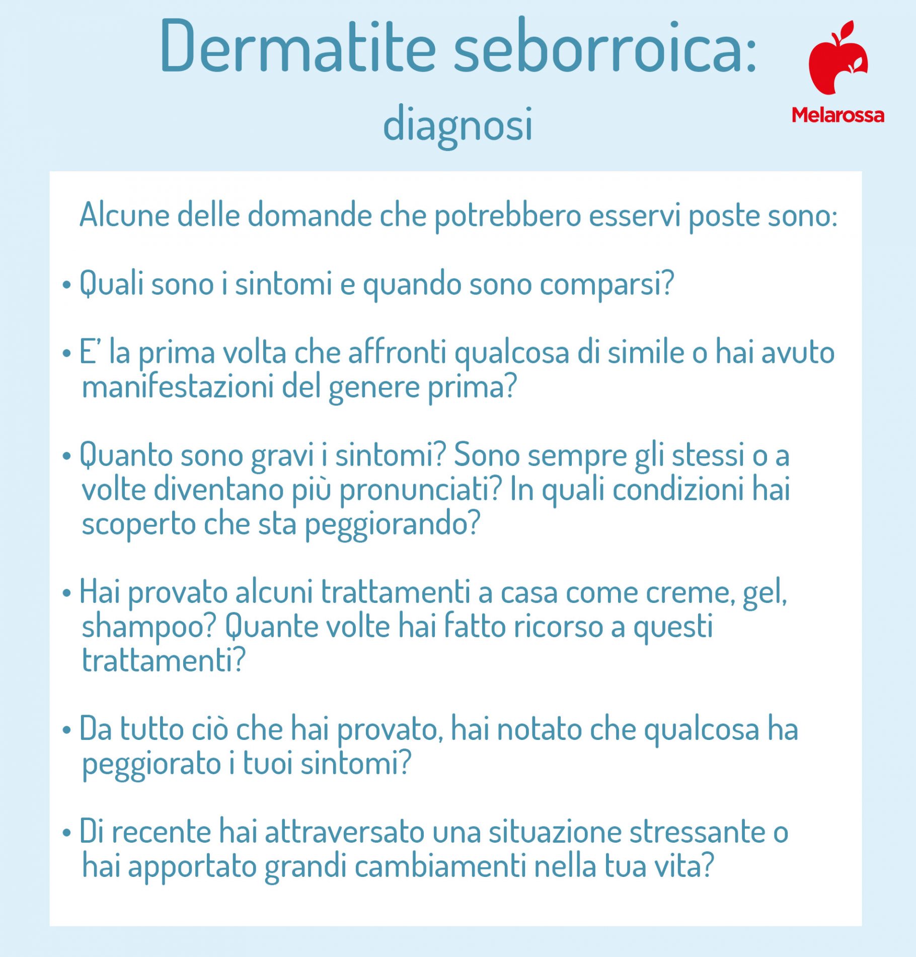 dernatite seborroica: diagnosi 