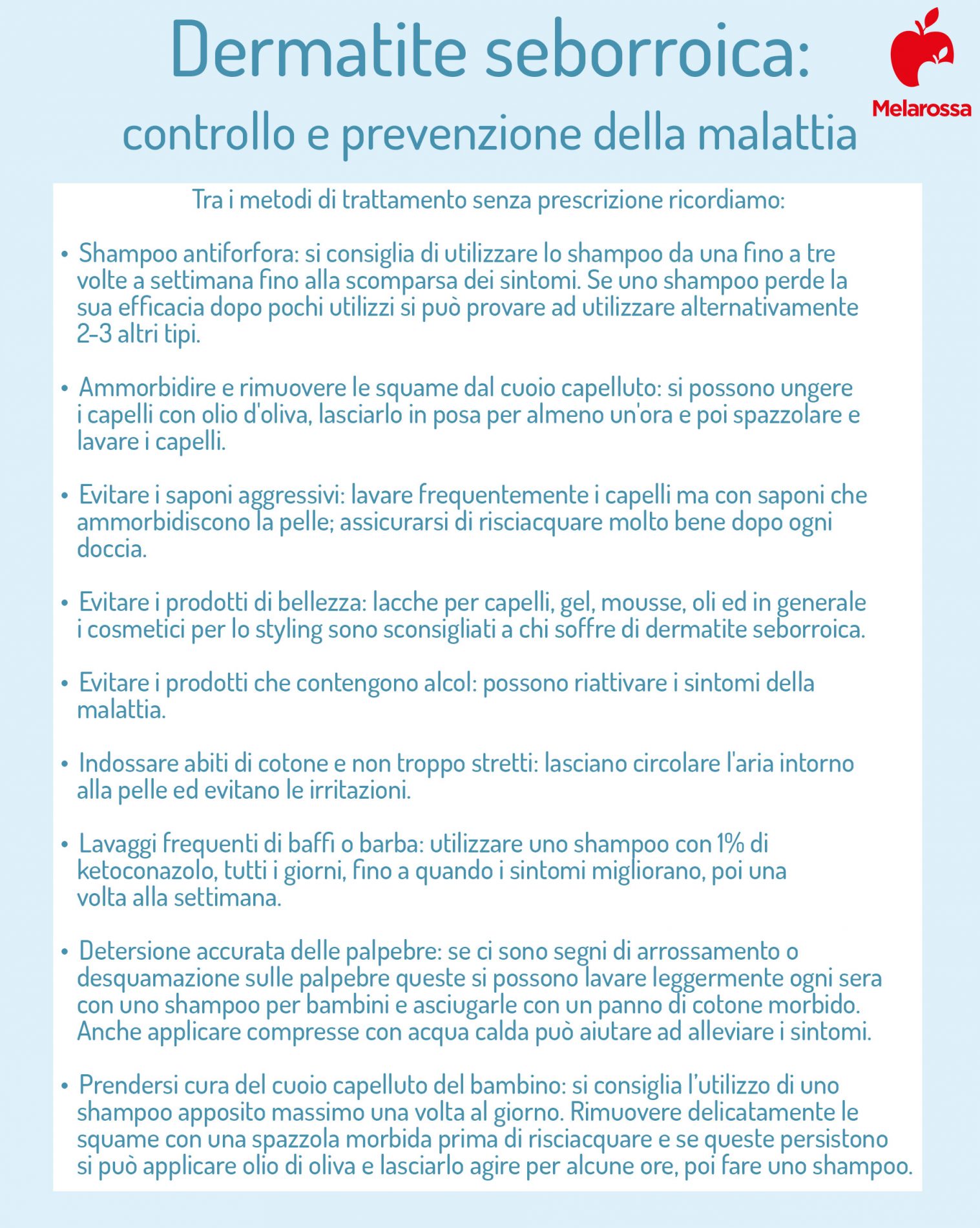 dermatite seborroica prevenzione 