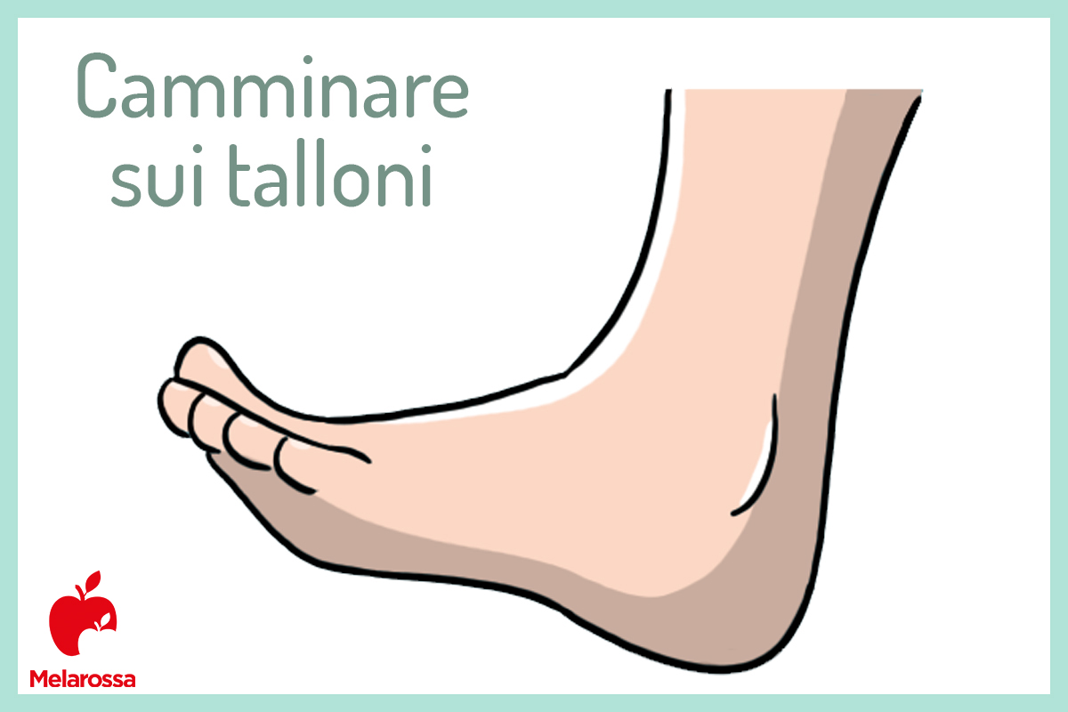 camminare sui talloni