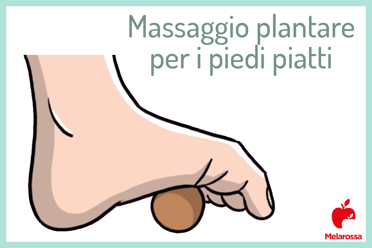 massaggio plantare per i piedi piatti