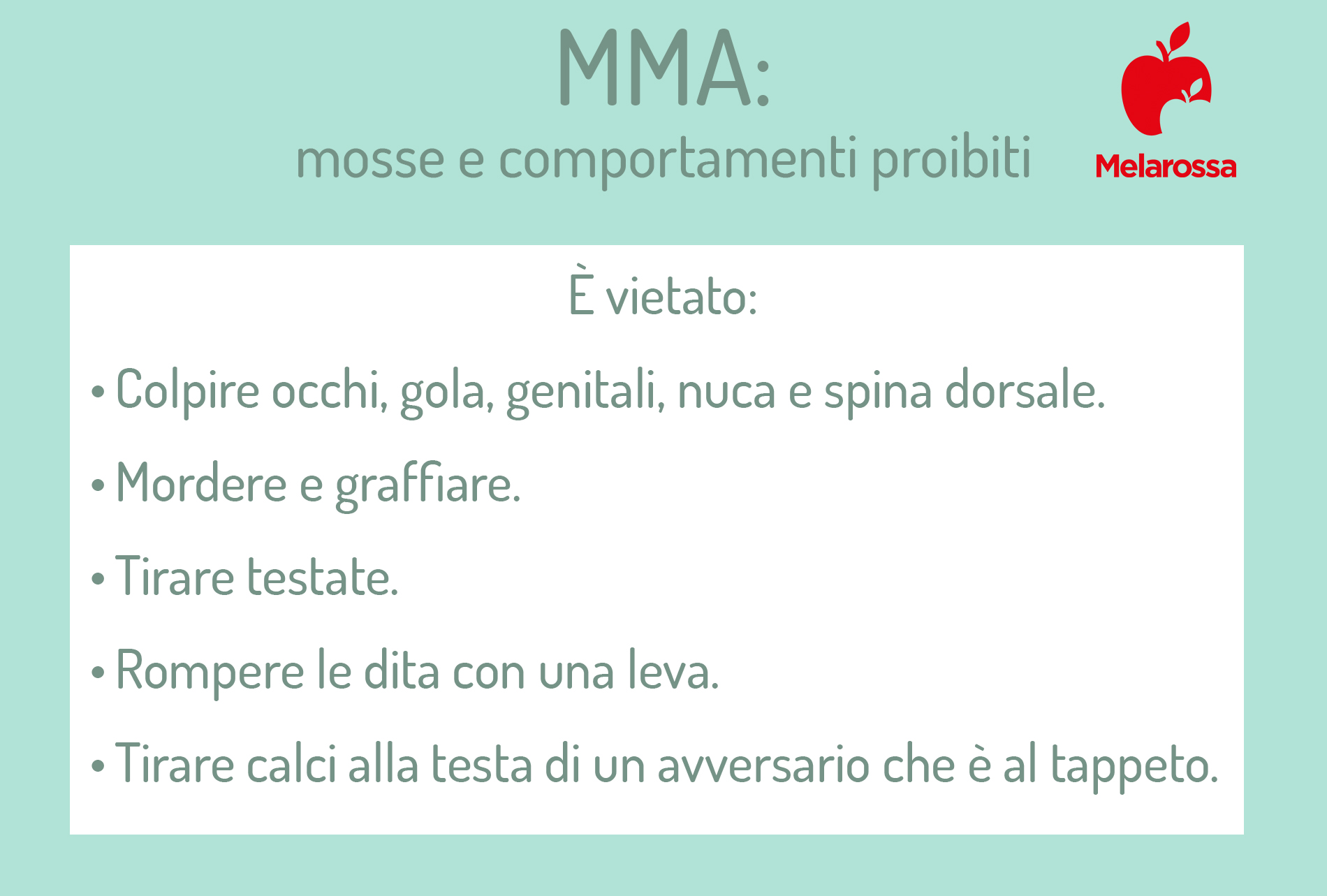 MMA: mosse e comportamenti vietati