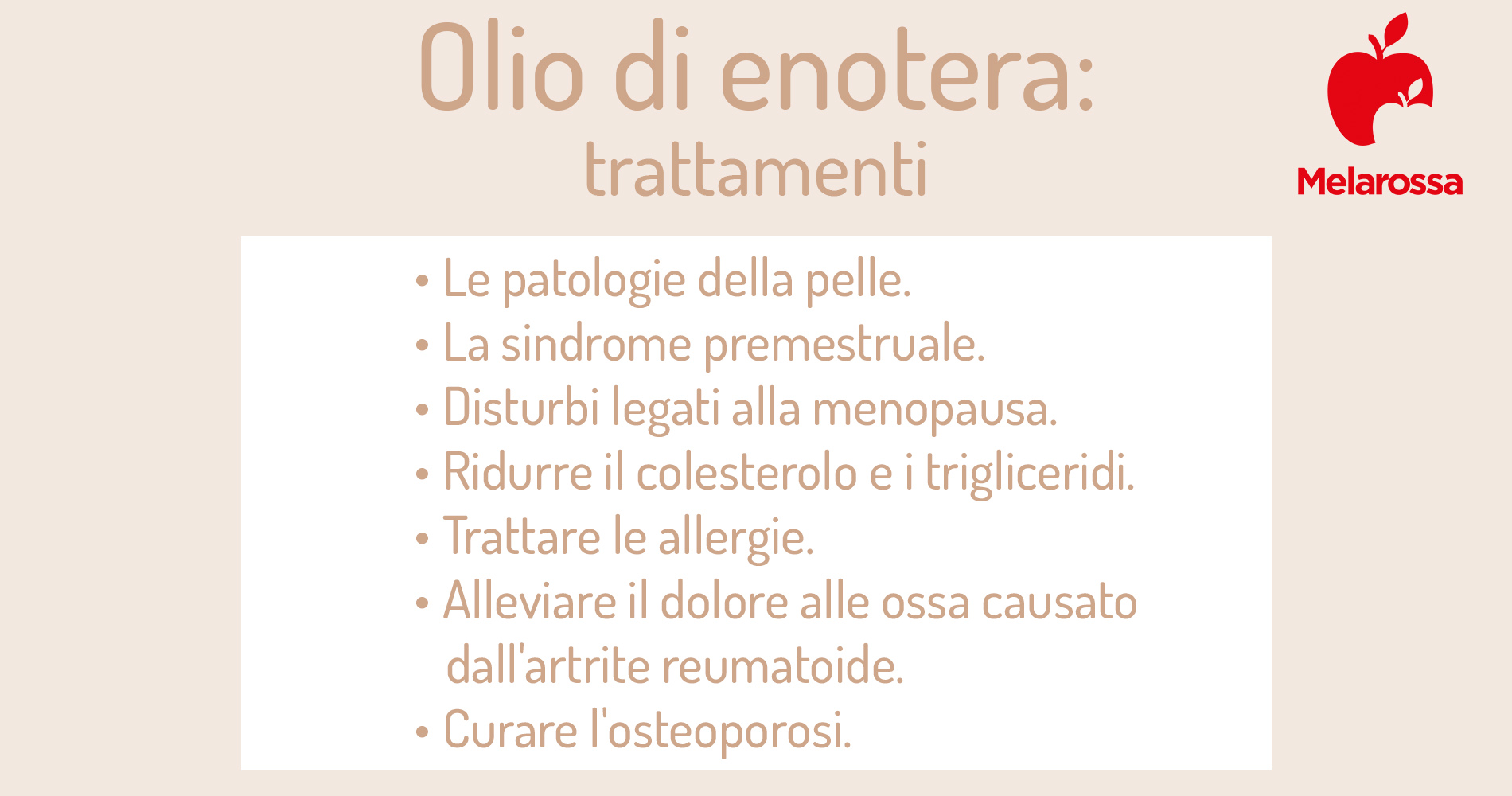 olio di enotera: trattamenti 