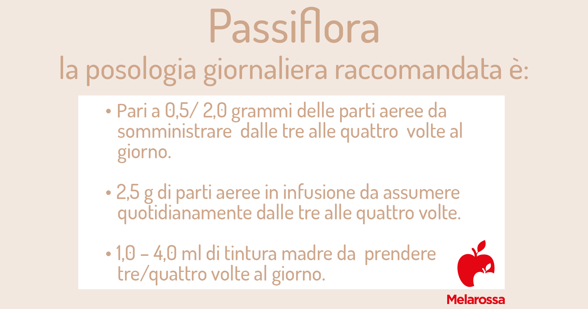 passiflora: posologia