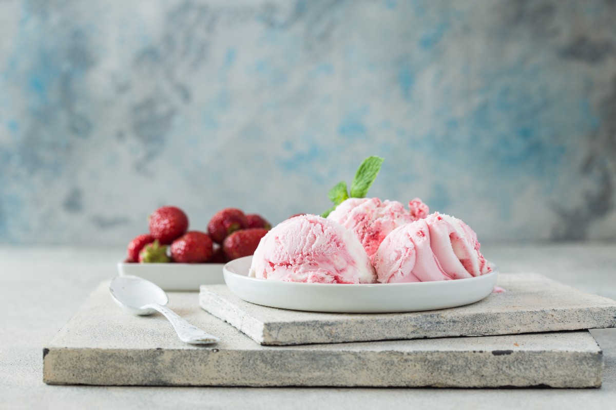 gelato alla fragola