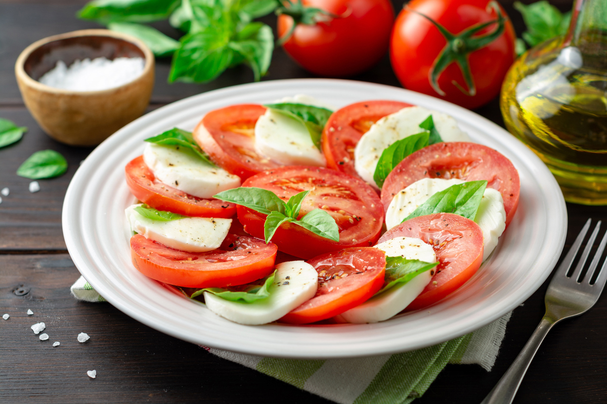 Ricette con la mozzarella: caprese