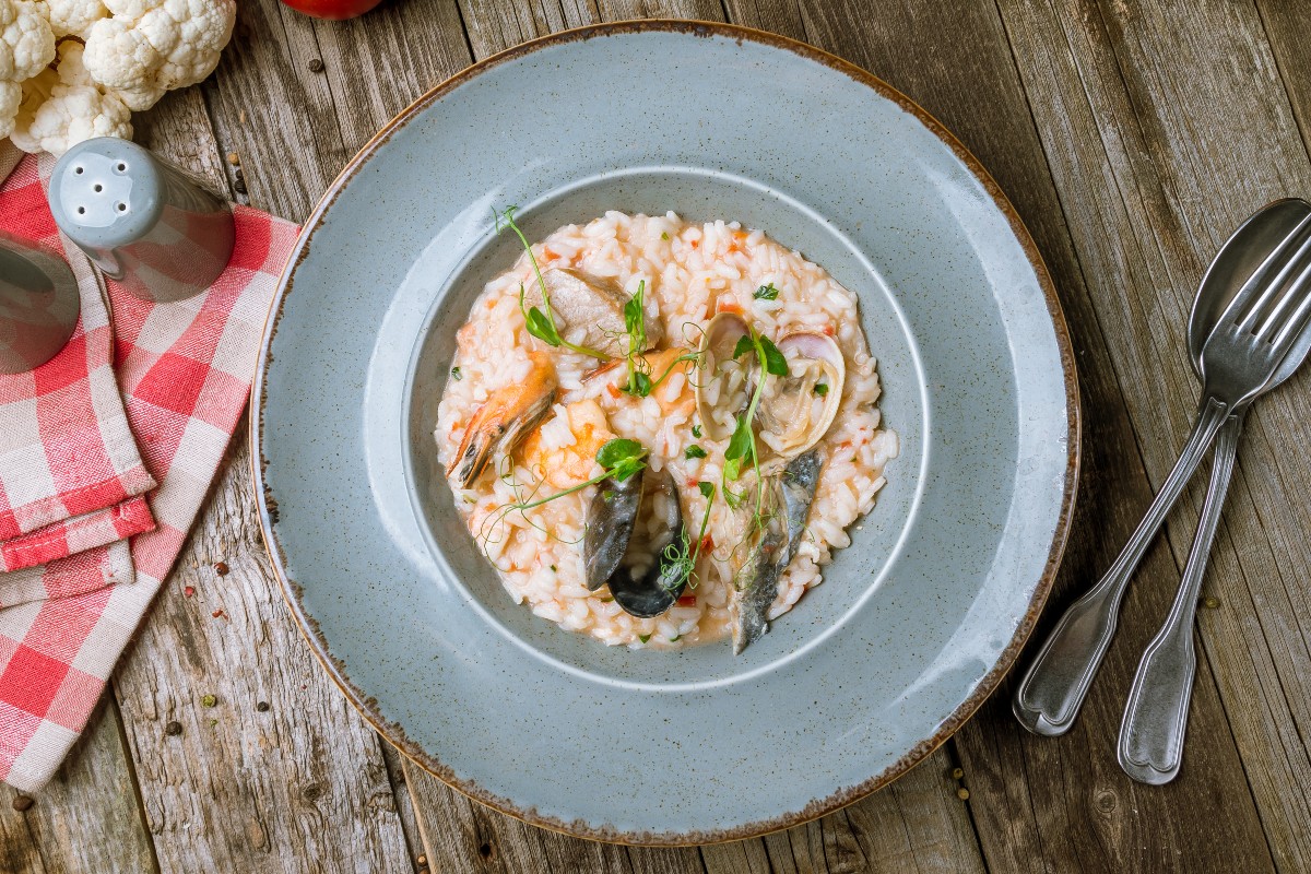 Ricette con riso: risotto ai frutti di mare