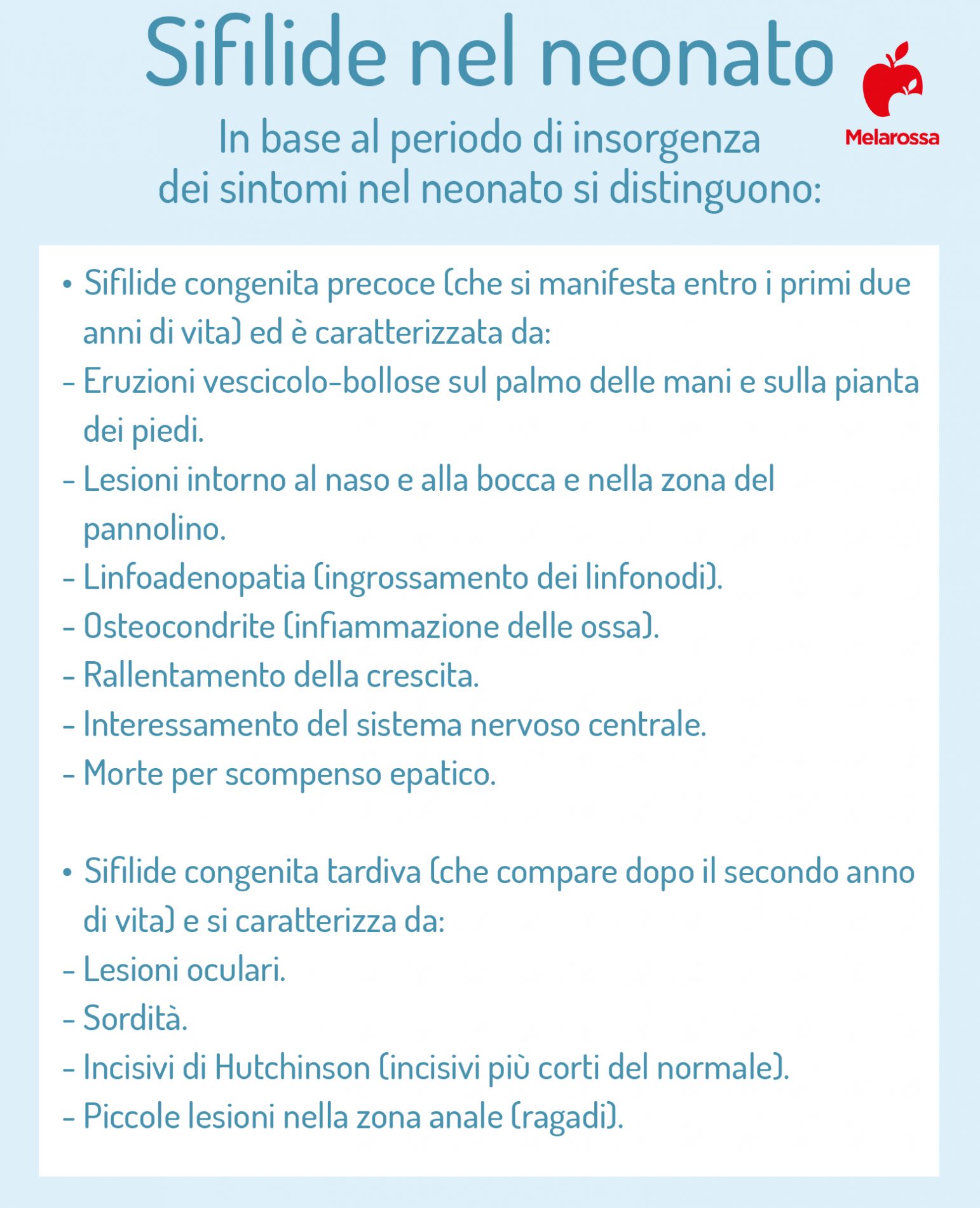 sifilide nel neonato