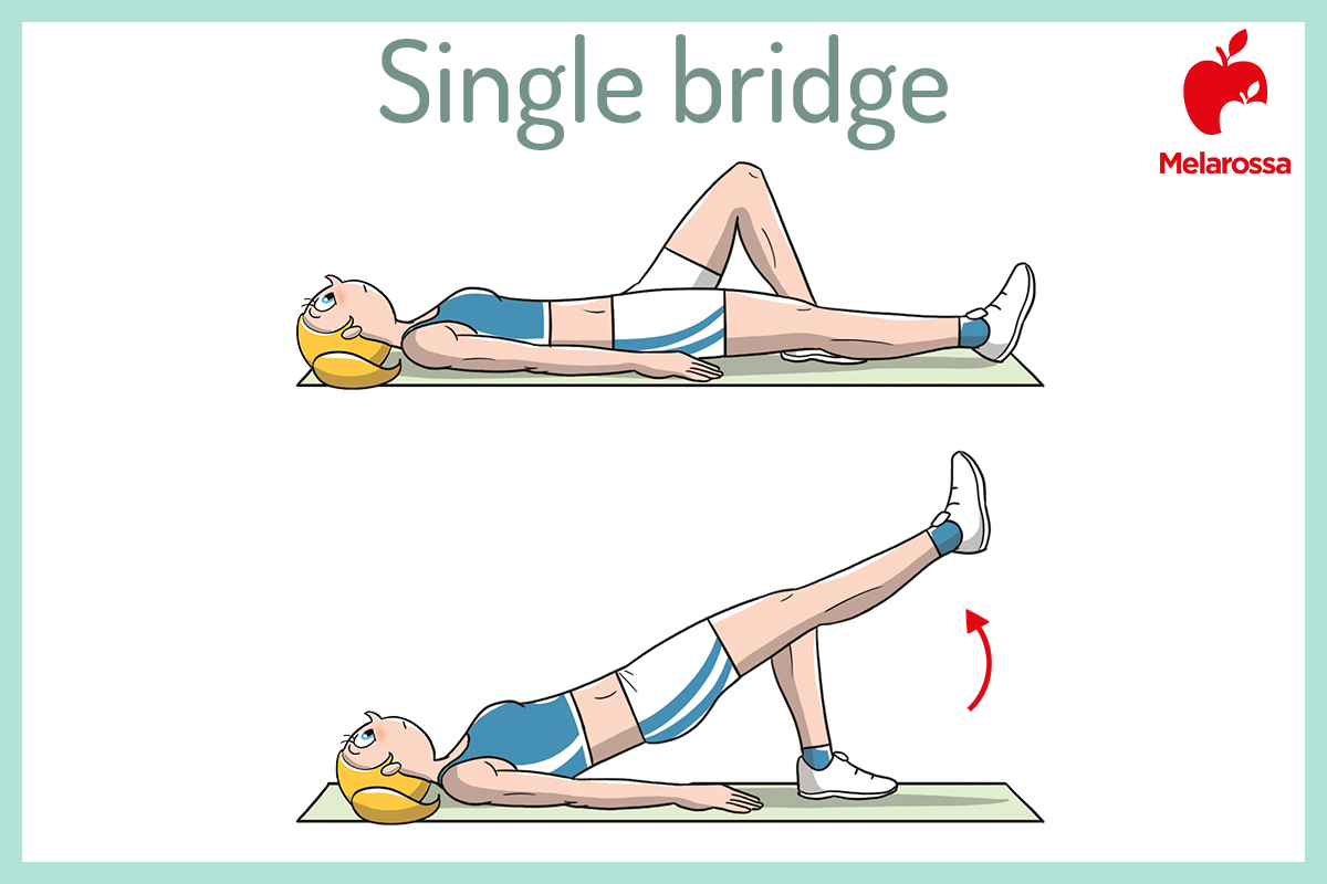 core stability: single bridge 