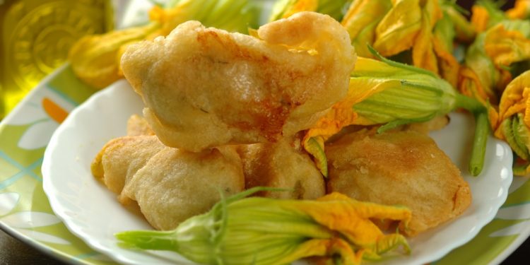 fiori di zucca fritti