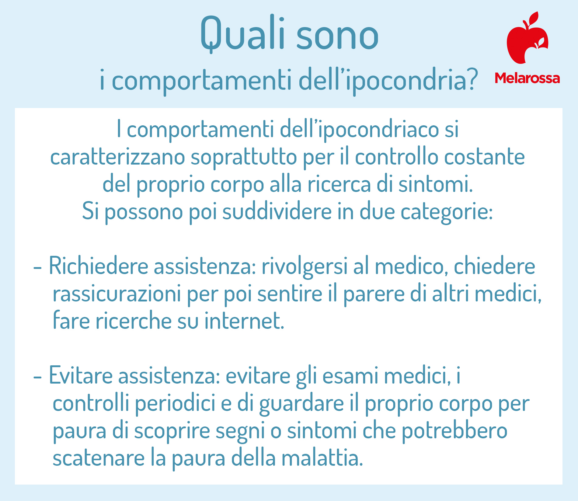 ipocondria: comportamenti