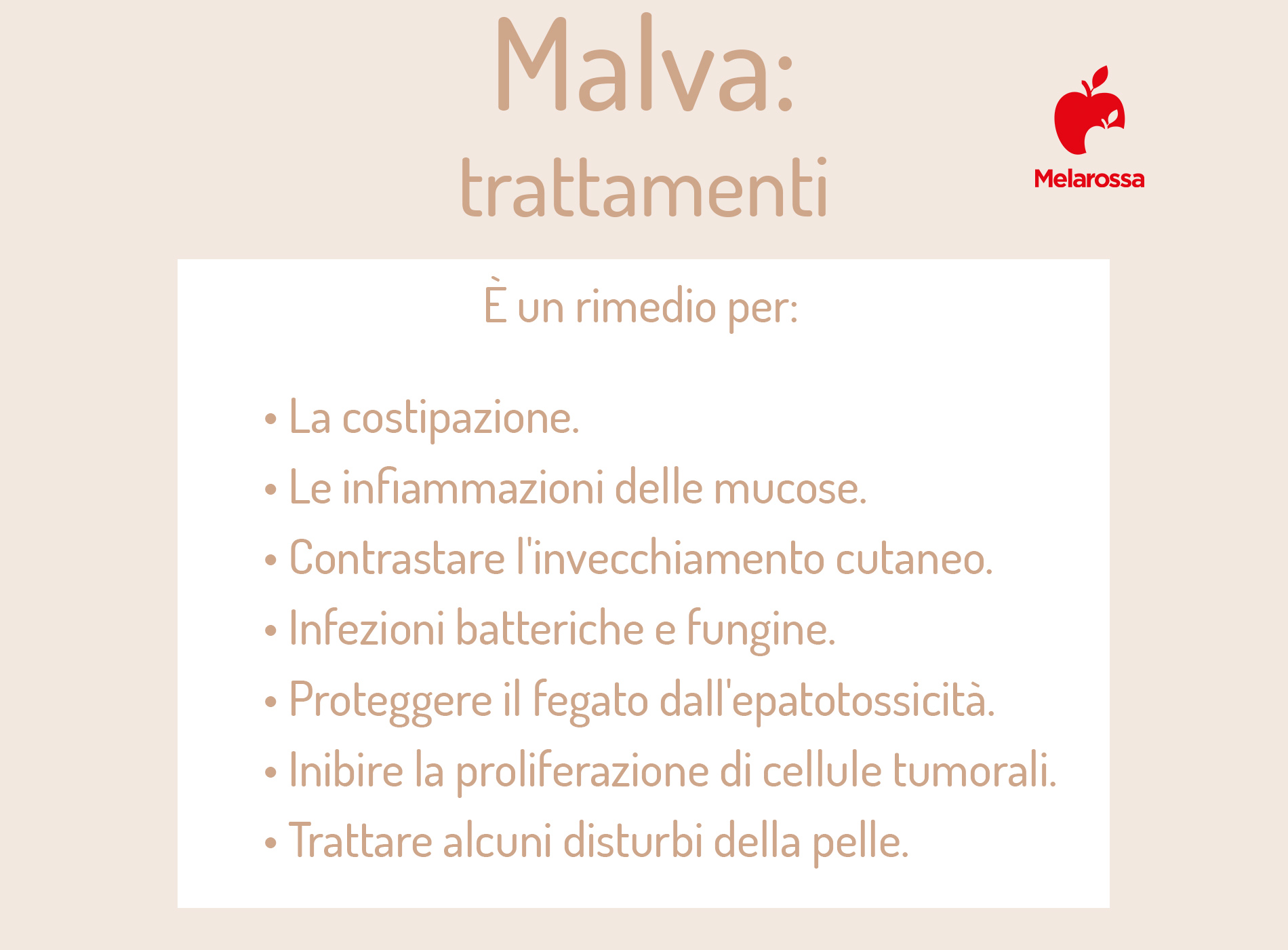 malva, trattamenti