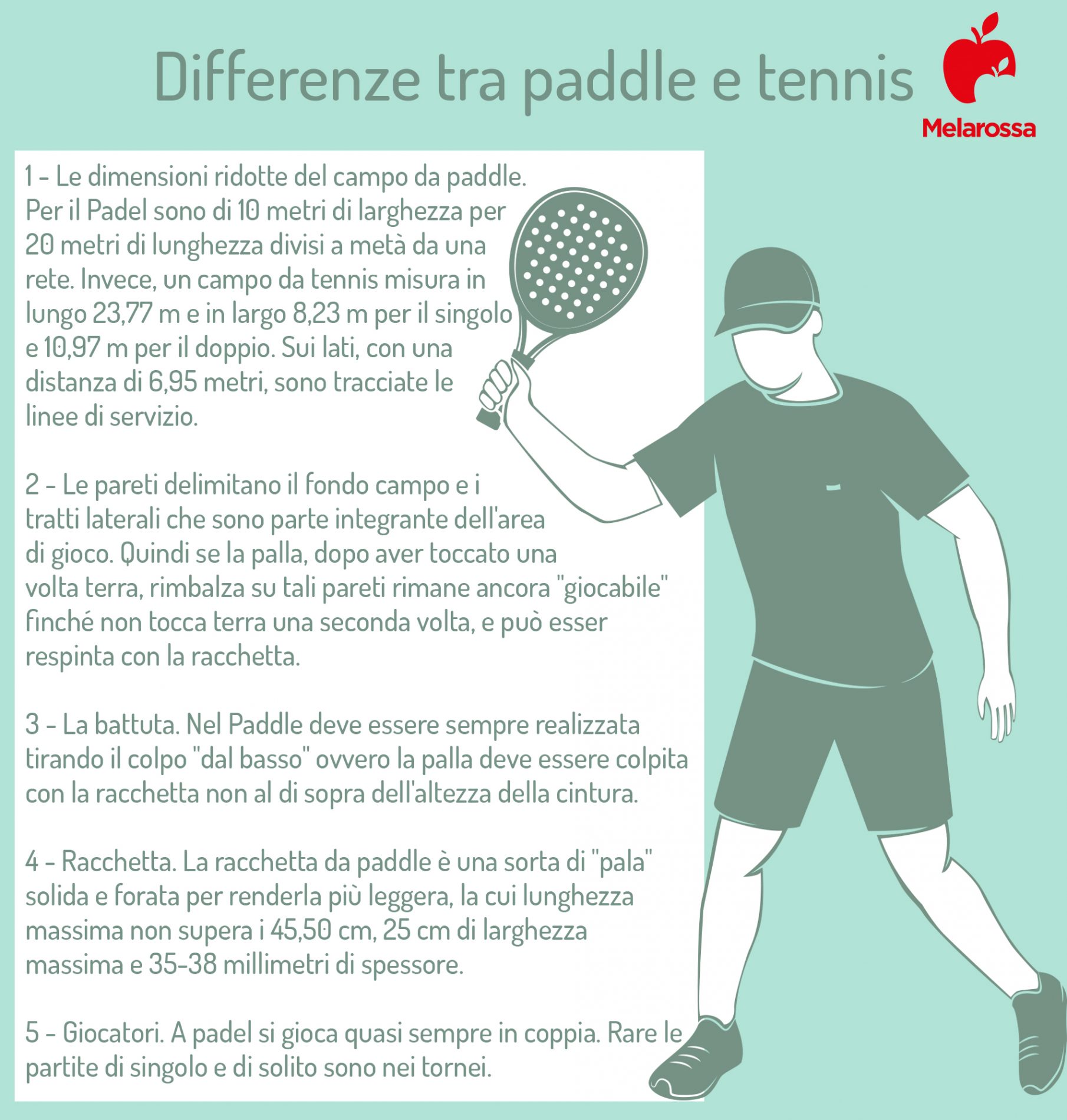 paddle differenze tennis 1