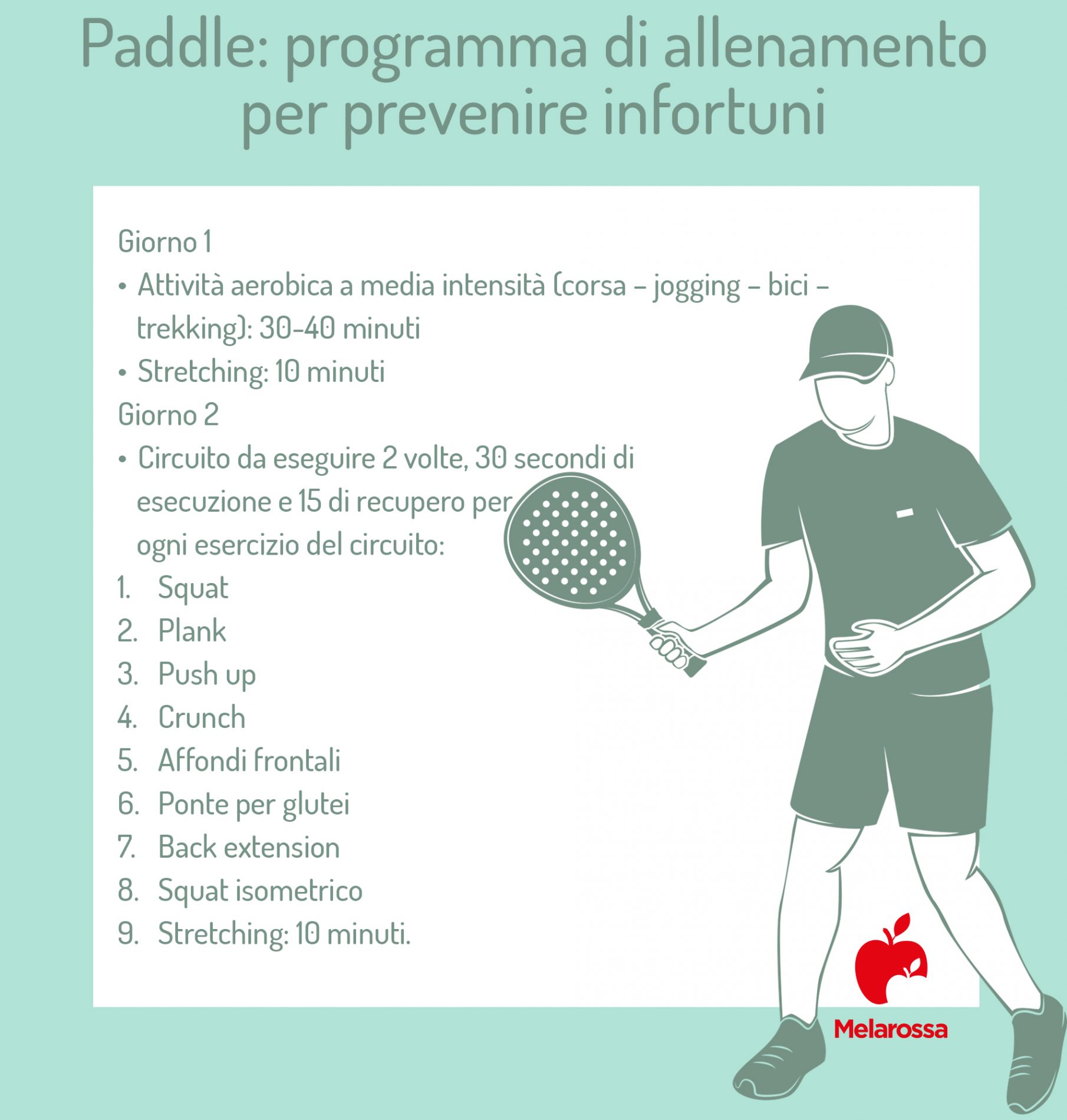paddle programma allenamento 1