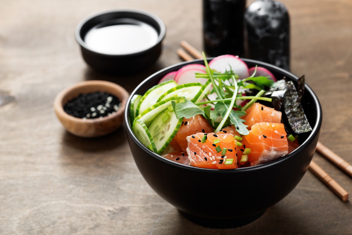 calorie poke bowl