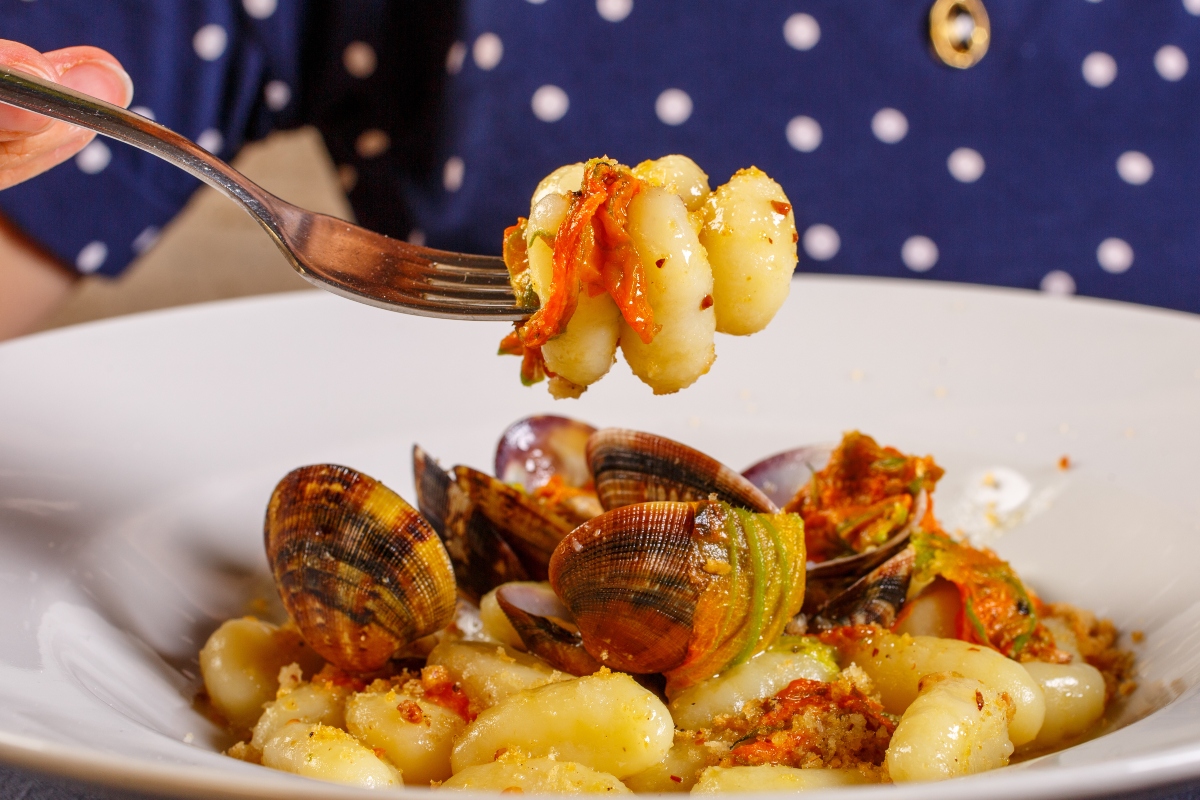 gnocchi con le vongole senza glutine