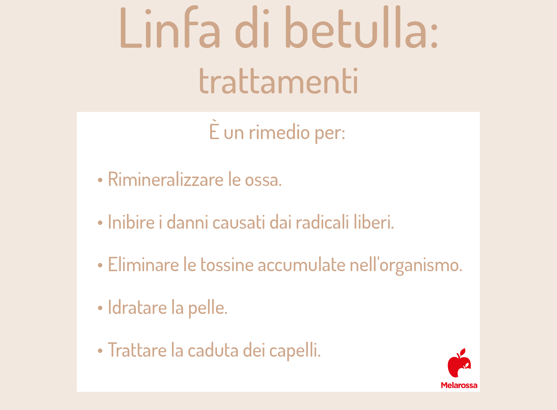 Trattamenti con la linfa di betulla