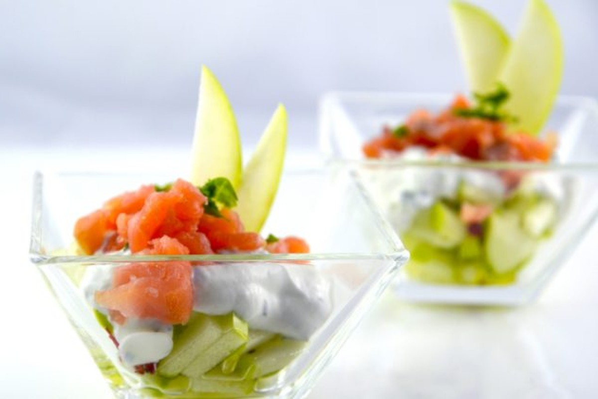 Ricette con salmone: tartare salmone e mela verde