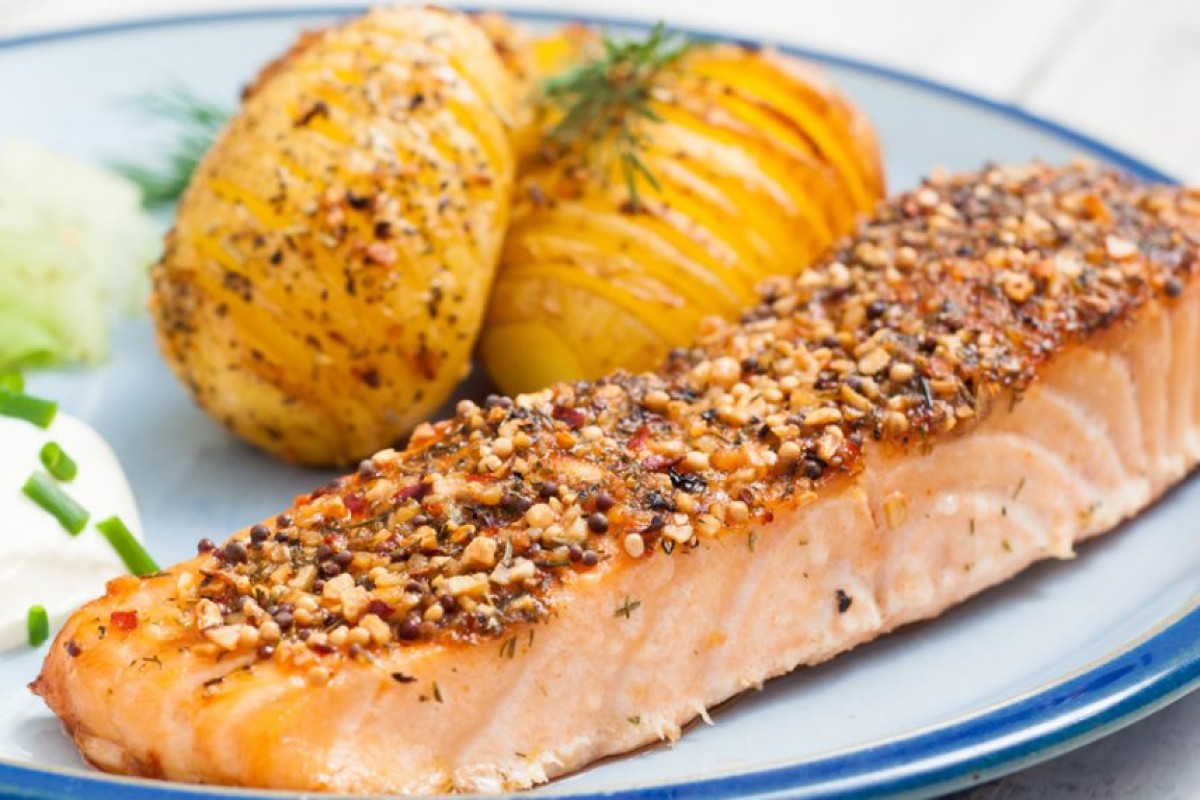 Ricette con il salmone: in crosta di semi di papavero