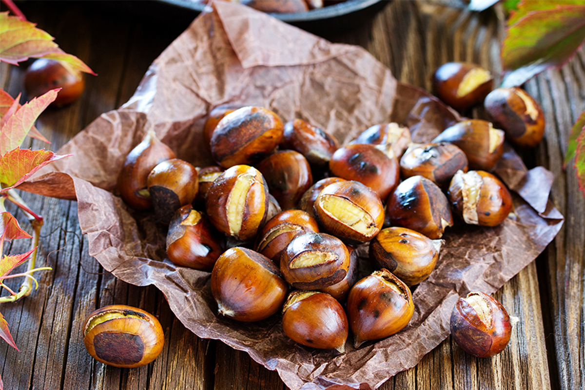 Alimenti con meno di 120 calorie: castagne