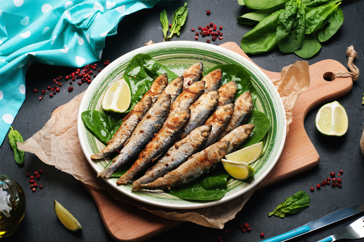 Alimenti con meno di 120 calorie: sardine