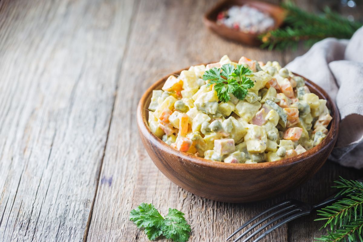 Insalata russa: perfetta anche in versione vegan