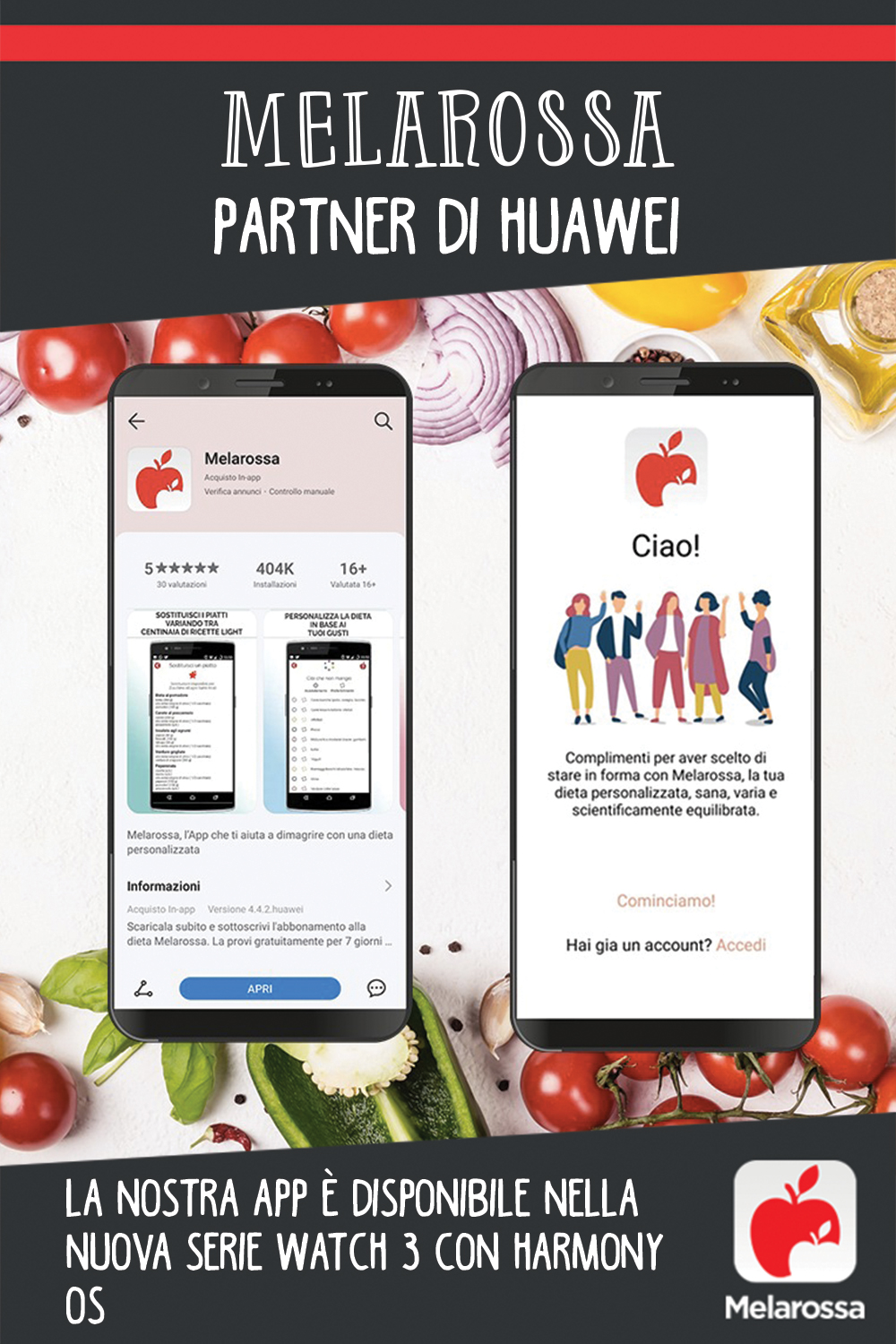 Melarossa partner di Huawei: la nostra app è disponibile nella nuova serie Watch 3 con HarmonyOs